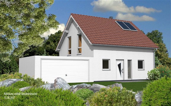 3D Planungsansicht Eingang Kern-Haus Familienhaus