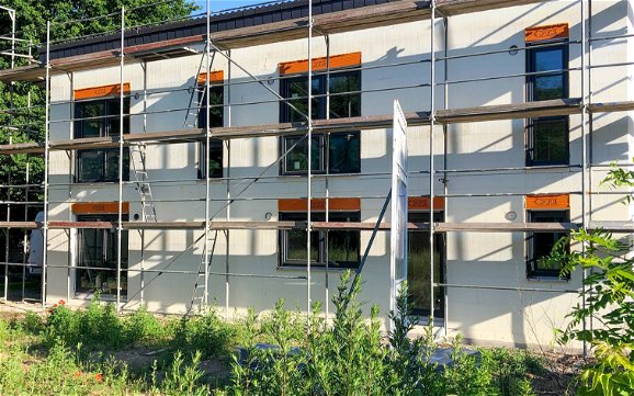 Dacheindeckung des individuellen Kern-Haus in Leipzig-Thekla