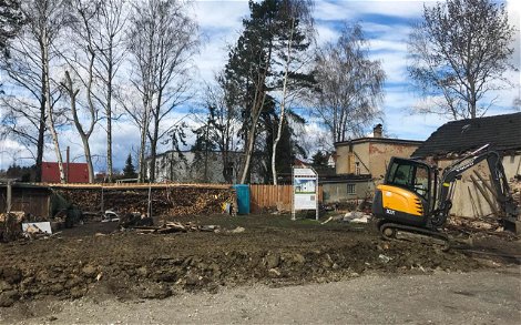 Tiefbauarbeiten auf Grundstück in Baalsdorf für Kern-Haus