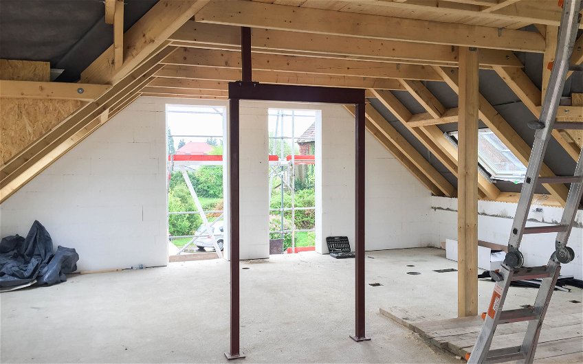Ausbau des Dachgeschoss bei Kern-Haus Rohbau in Markranstädt