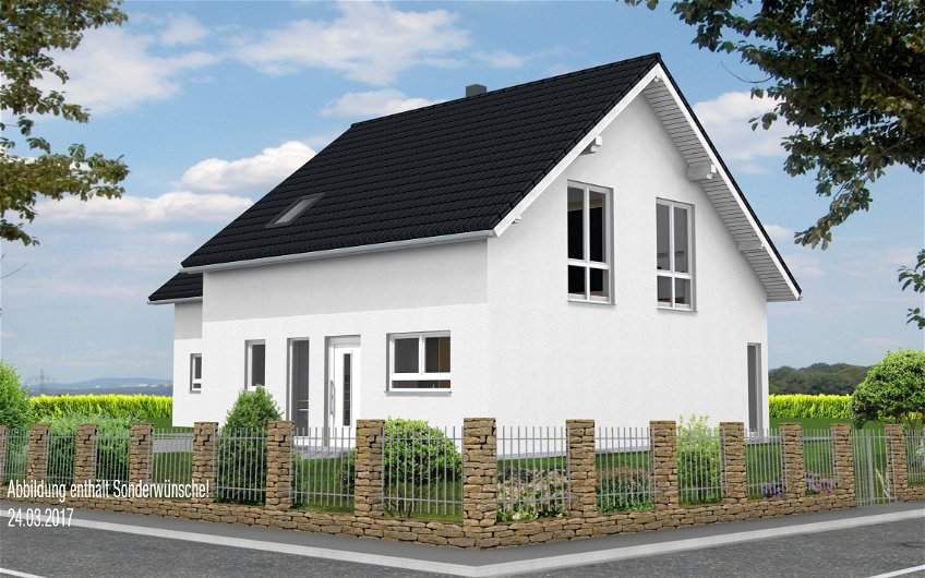 Planungsansicht Doppelhaushälfte Kern-Haus in Lindenthal
