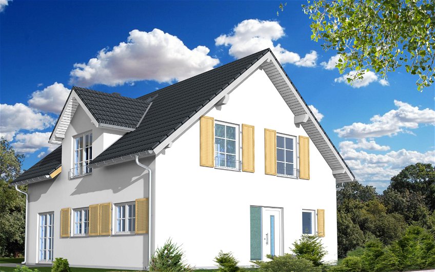 3D-Planungsansicht des Kern-Haus Familienhaus in Lindenthal