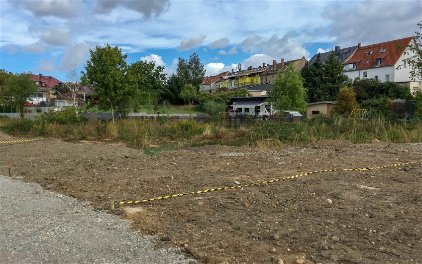 Grundstück in Lindenthal vor Baubeginn des Kern-Haus