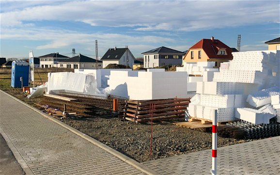 DUoTherm-Elemente für Kern-HAus Stadtvilla Rohbau in Kitzscher