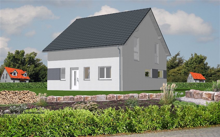 Kern-Haus in 3D Eingangsansicht in Eilenburg