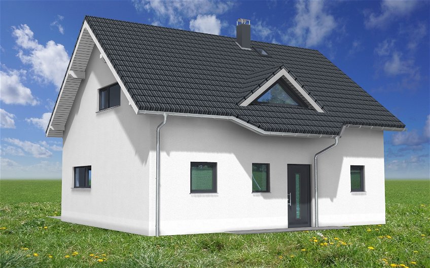 Planungsansicht des Kern-Haus Familienhaus in Pegau