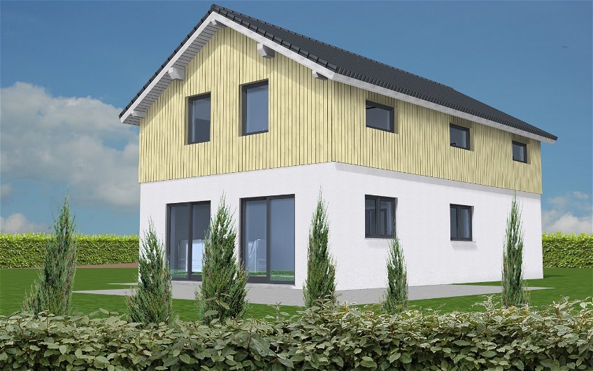 Planungsansicht individuelles Kern-Haus in Leipzig Gundorf