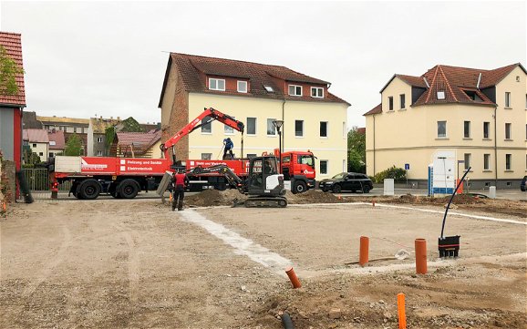Baubeginn für Kern-Haus mit Einliegerwohnung in Eilenburg