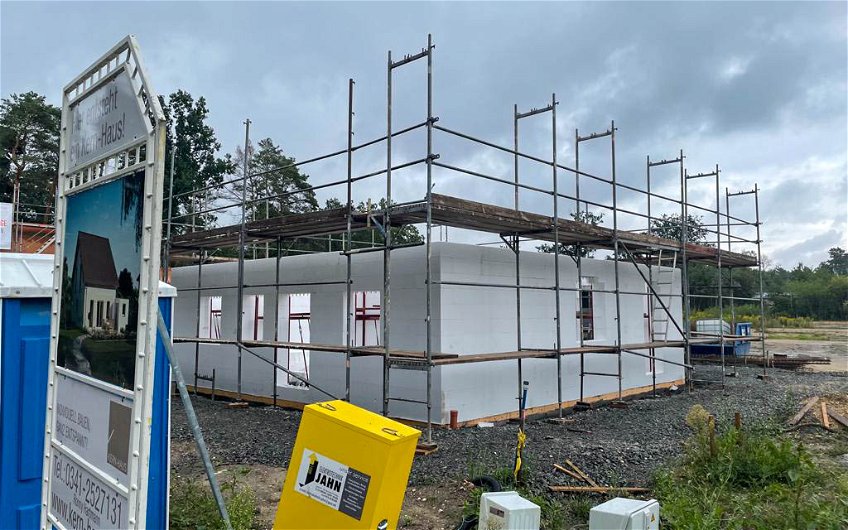 Erdgeschossrohbau mit Duotherm für Kern-Haus Luna in Bad Düben