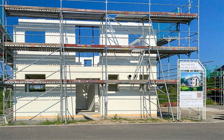 Fertigstellung Obergeschossrohbau für Kern-Haus Allea in Eilenburg