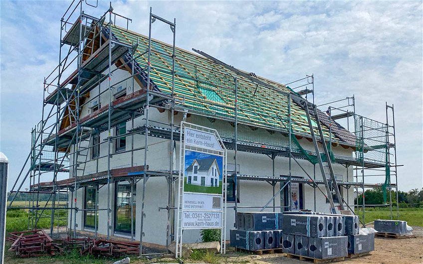 Einbau der Fenster für Kern-Haus in Eilenburg