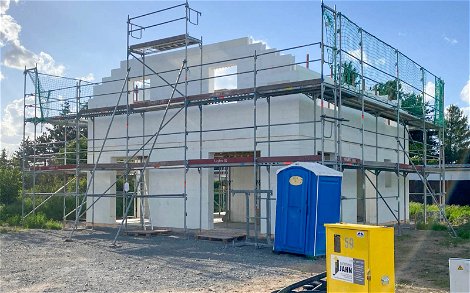 Dachgeschossrohbau für Kern-Haus Familienhaus in Eilenburg