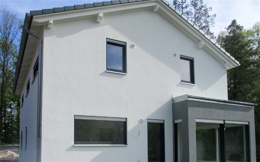 Kern-Haus Leipzig Bautagebuch Baustelle mit Qualitätssicherung Architektenhaus als Massivhaus Fenster