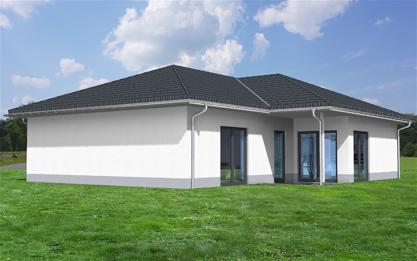 Planungsansicht des Kern-Haus Bungalows in Brodau