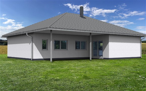 Kern-Haus Bungalow in Schkopau mit überdachter Terrasse