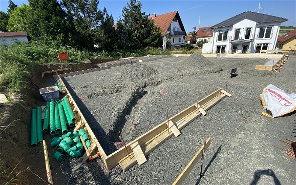 Bodenplatte in Kerzenheim