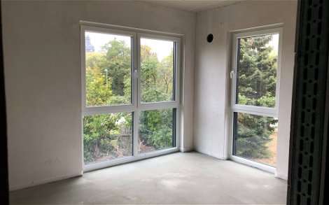 Kern-Haus-Rohbau Signus mit bodentiefen Fenstern im Bördekreis