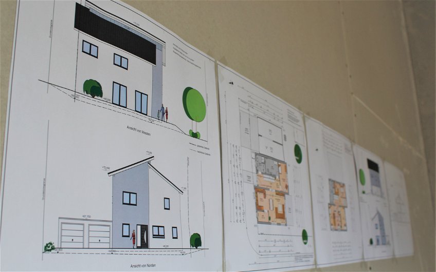 Hausplanung für ein Pultdachhaus in Magdeburg - ein Kern-Haus entsteht