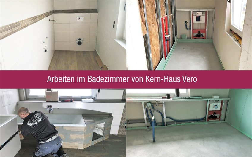Ausbauarbeiten im Kern-Haus Vero in Kitzscher bei Leipzig