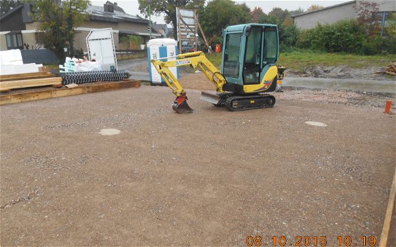 Vorbereitungen und Erdarbeiten für Bodenplatte in Hagen