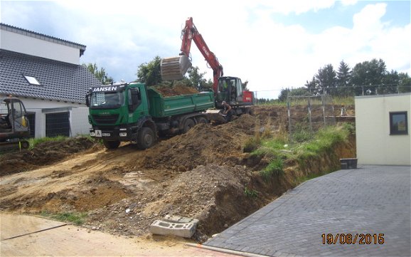 Bodenarbeiten Vorbereitungen Betonplatte