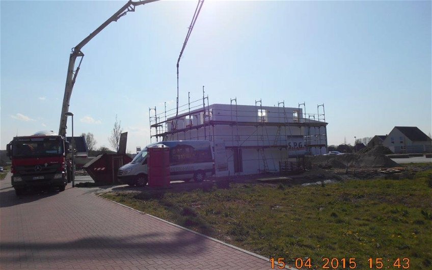 Aufbau der zweiten Etage Kern-Haus in Kranenburg