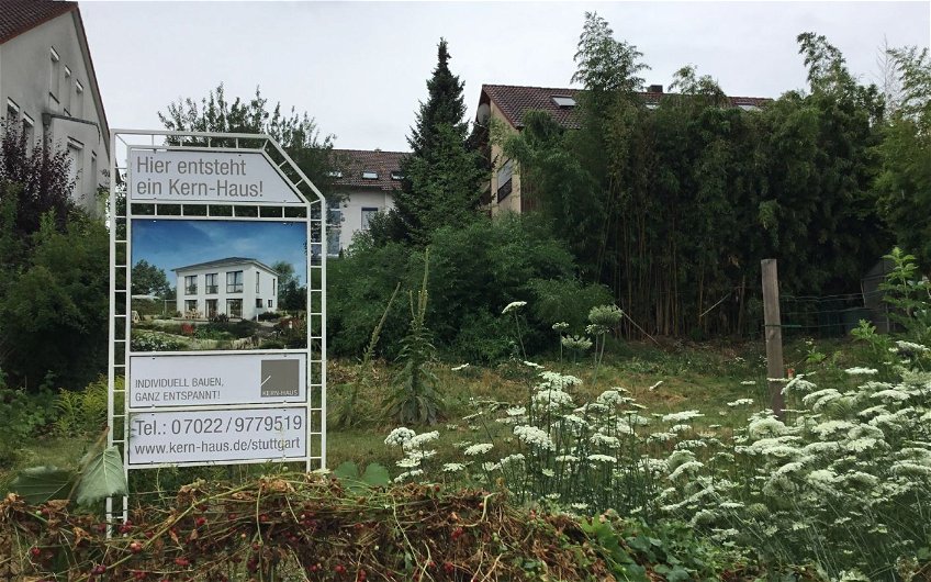 Grundstück für die individuell geplante Kern-Haus-Stadtvilla Signus in Freiberg am Neckar