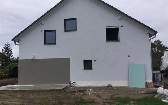 Garage des frei geplanten Familienhauses von Kern-Haus in Iffezheim