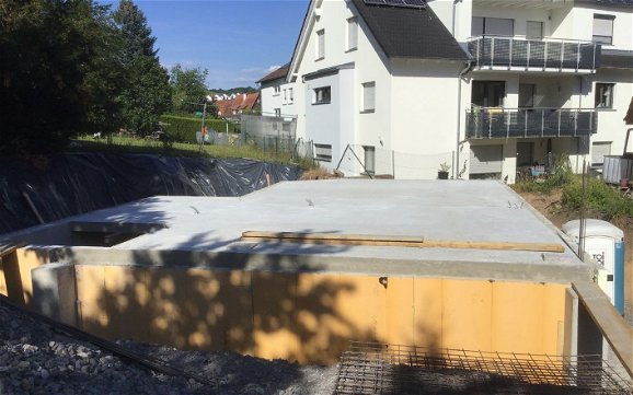 Keller des frei geplanten Familienhauses von Kern-Haus in Korb