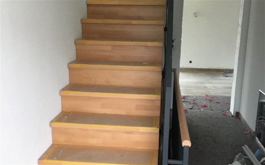 Treppe im individuell geplanten Familienhaus Vero von Kern-Haus in Herrenberg
