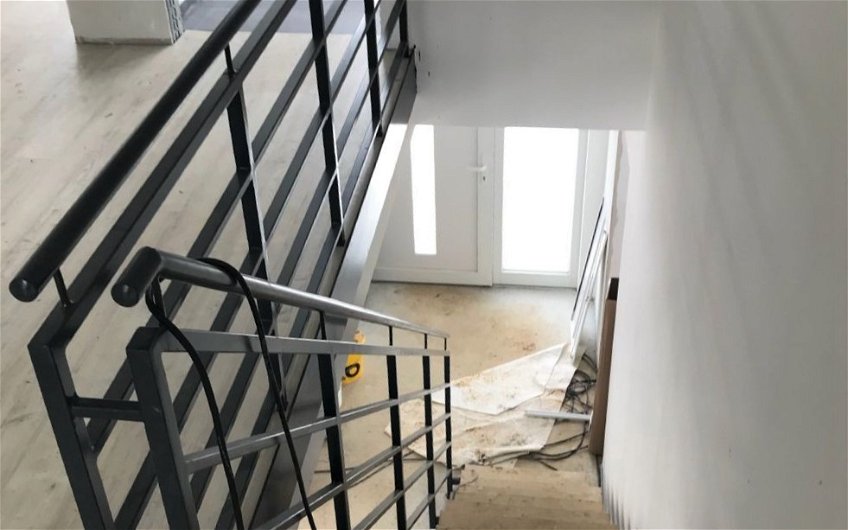 Treppe im frei geplanten Familienhaus von Kern-Haus in Bopfingen