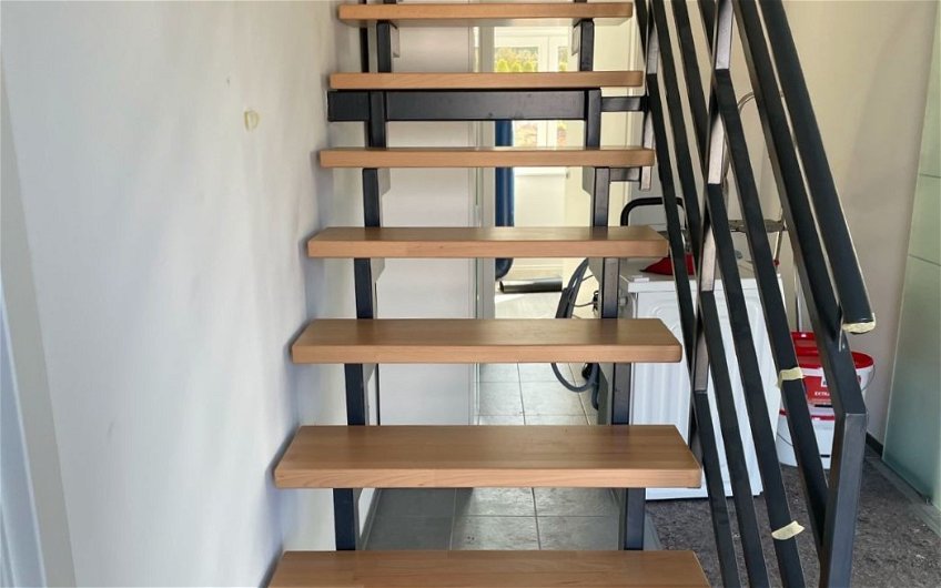 Treppe im frei geplanten Familienhaus von Kern-Haus in Bopfingen