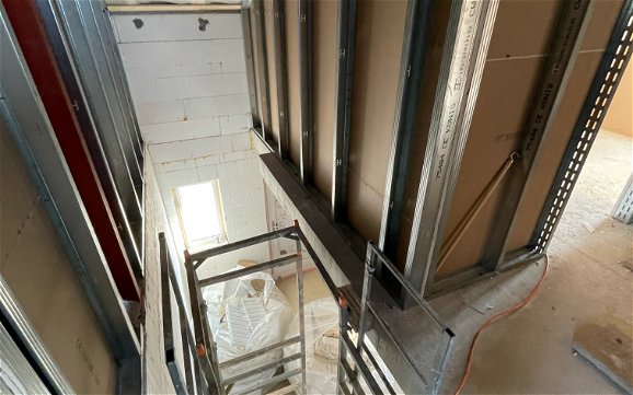 Baustellentreppe im Dachgeschoss in Argenbühl