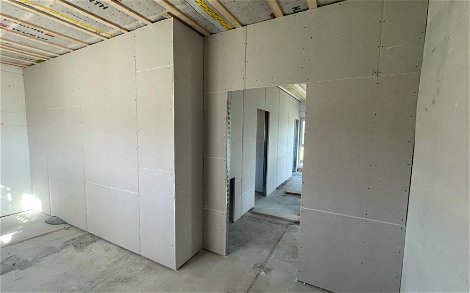 Trockenbau im frei geplanten Familienhaus von Kern-Haus in Biberach
